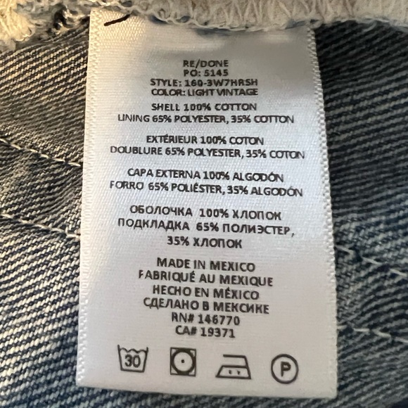 Re/done 70s High-Rise Denim Shorts - Picture 10 of 10